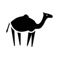 Camel Side View Icon vector
