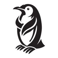 black icon for penguin vector