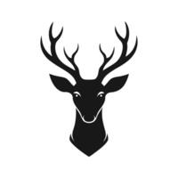 Stylish deer head silhouette design vector