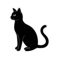 Cute Cat Silhouette Design vector