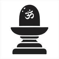 Shiv Ling Statue Illustration for Maha Shivratri Featuring Hindu God Shiva in Shaivism and Sacred Art vector