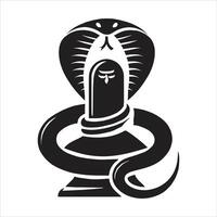 Maha Shivratri Special Free Illustration of Shiv Ling Statue with Hindu God Shiva and Shaivism Art vector