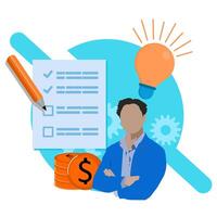 How to create a business plan vector