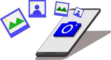 How to use the camera app on your phone vector
