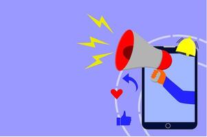 How to use social media to grow your business vector