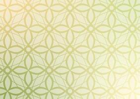 Green gradient pattern flower art background vector
