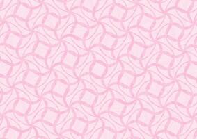 Square pattern soft pink minimal line cute background vector