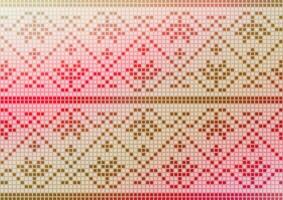 Red art graphic ancient pixel pattern background vector
