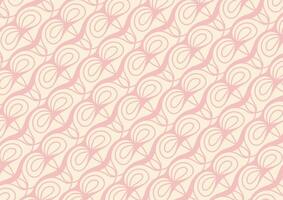 Soft pattern wave pink cute art background vector