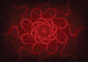 Red graphic mandala pattern gradient background vector
