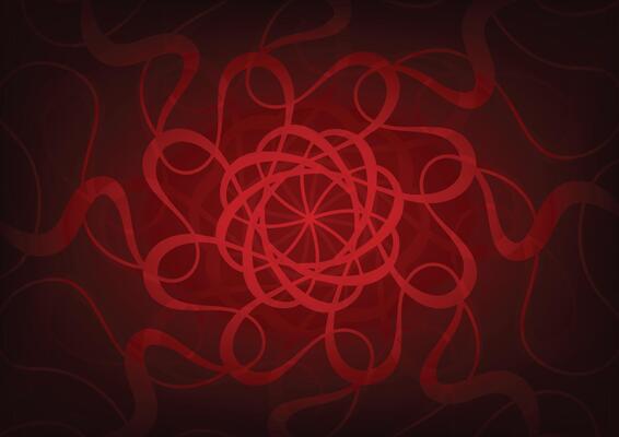 Red graphic mandala pattern gradient background