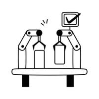Icon of automated weight checking equipment, ready to premium use vector