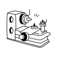 Take a look at this premium icon of a heavy machine, likely a lathe or similar manufacturing equipment vector