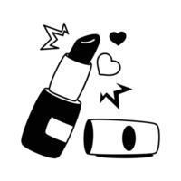 Grab this amazing icon of lipstick in trendy style vector