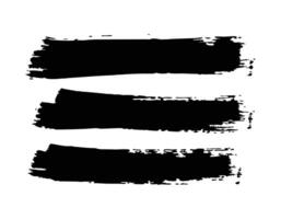 Grunge Brush Strokes Set Rough Texture Art Illustration vector