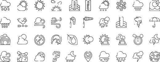 Weather Icons Set. vector