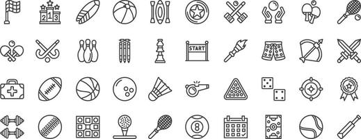 sport pictogram set. collection of various sport icon templates. vector
