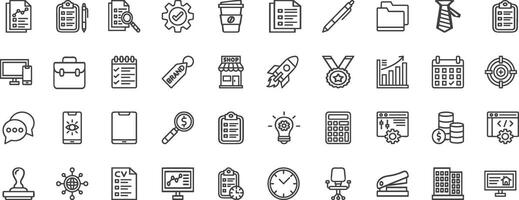 Startup Icons Set. vector