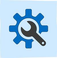 lock or settings icon, suitable for related content vector