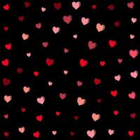 Valentines Day background with heart pattern design vector