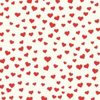 Valentines Day heart pattern design background vector