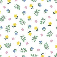 seamless floral pattern. background of small flowers. Small flowers scattered over a background. vector
