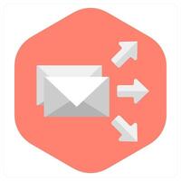 Transfer Mail and inbox icon concept vector