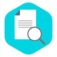 Search Content and page icon concept vector