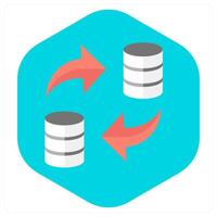 Data Transfer and share icon concept vector