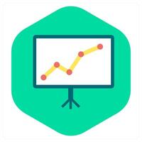 Board Analysis and flip icon concept vector