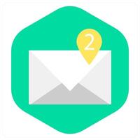 Mail Notification and message notification icon concept vector