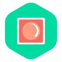 Stop Button and stop button icon concept vector