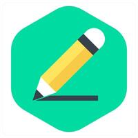Pencil and document icon concept vector