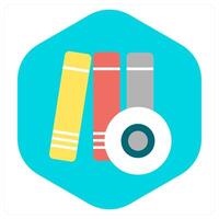 Files and shelf icon concept vector