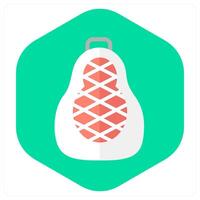 Lantern and light icon concept vector