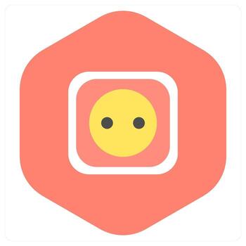 Socket and plug icon concept vector