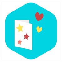 Greeting Card and greeting icon concept vector