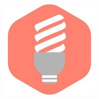 LED Light and lamp icon concept vector
