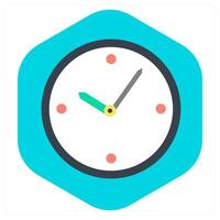 Clock and time icon concept vector