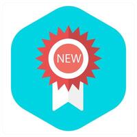 New Badge and seal icon concept vector