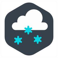 Snowflake and snow icon concept vector