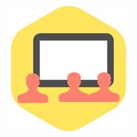 Conference and meeting icon concept vector