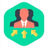 Business Manager and man icon concept vector
