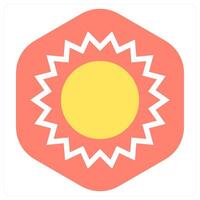 Sun and nature icon concept vector