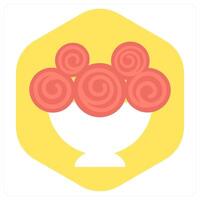 Dessert and cup icon concept vector
