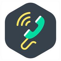 Wifi Calling and call icon concept vector
