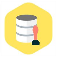 Database and server icon concept vector