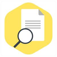 Search Document and file icon concept vector