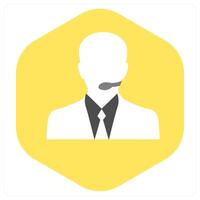 Customer Support and help icon concept vector