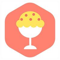 Ice Cream and eat icon concept vector